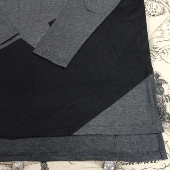 Go Couture Printed Elbow Patch High/Low Sweater - Picture 5 of 5